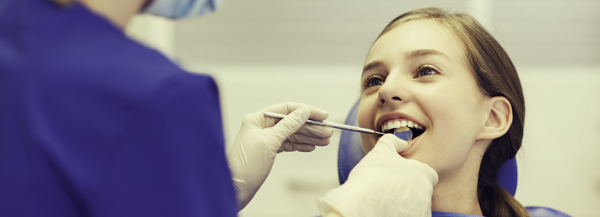 schoolgirl undergoing dental checkup Atlanta, GA