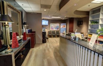 The reception area at Riverwood Dental