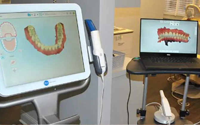 Dental office equipped with iTero system